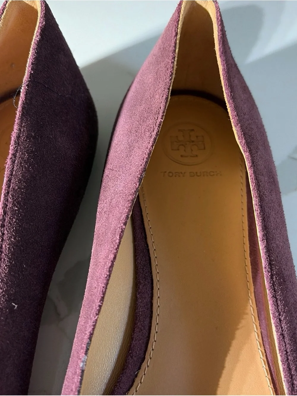 Tory Burch suede flats Marsden Smoking Loafer